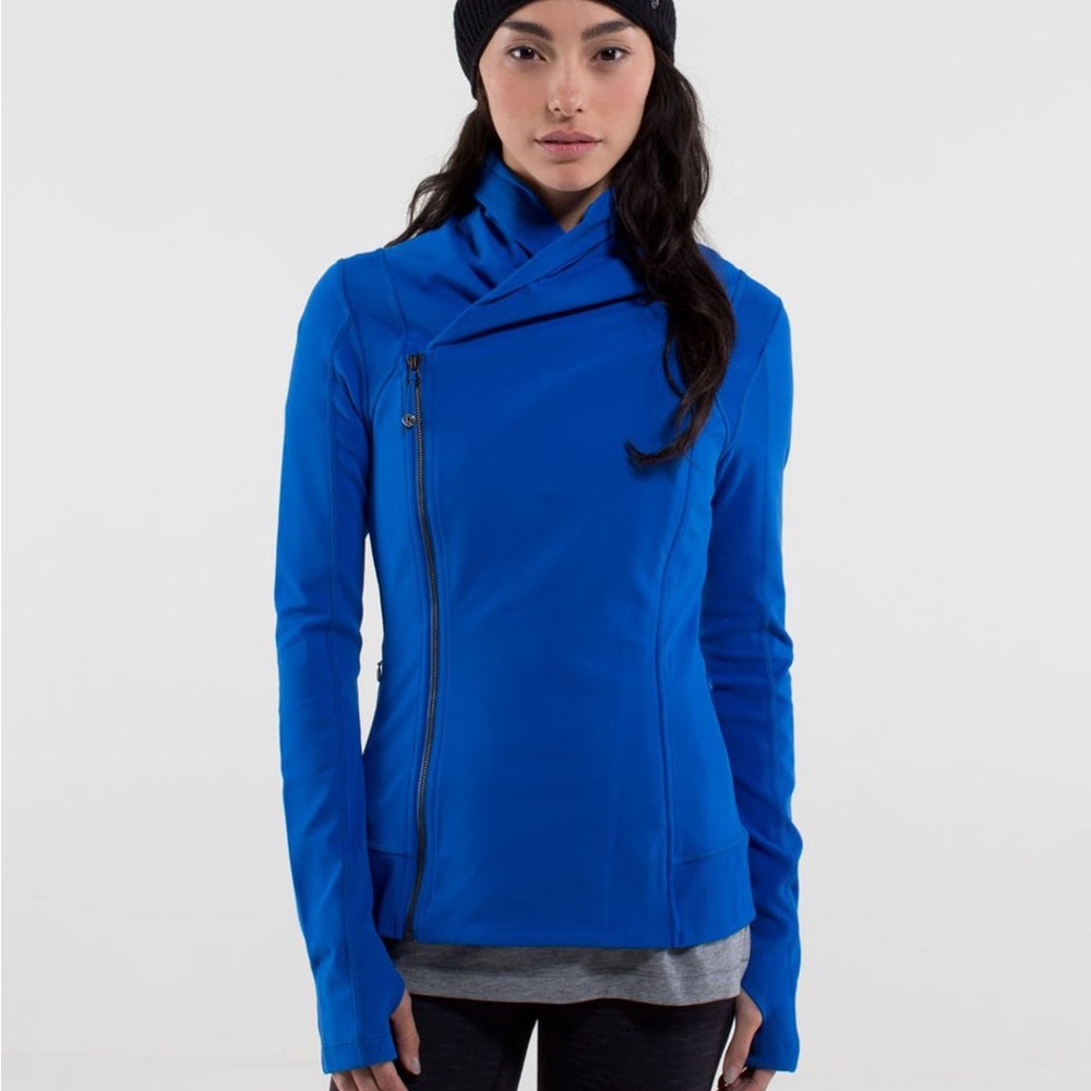 Lululemon Bhakti asymmetrical zip Yoga Jacket size 6